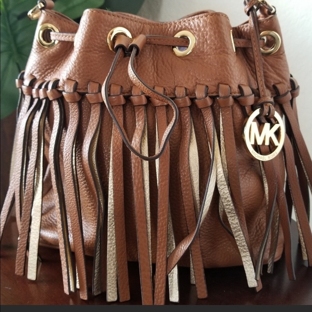 MK fringed Cross body boho bag